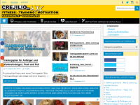 Screenshot des Blogs Schnell Muskeln aufbauen und fit werden