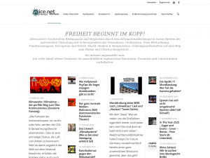 Screenshot des Blogs yoice.net – Alternatives Nachrichten Webmagazin