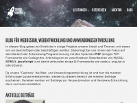 Screenshot des Blogs Coding Pioneers Blog