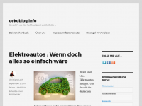Screenshot des Blogs Ökoblog.info