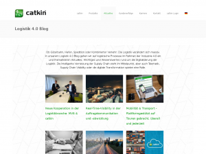 Screenshot des Blogs Logistik 4.0