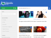 Screenshot des Blogs Gesunde-Lebensmittel.org