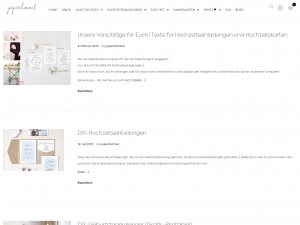 Screenshot des Blogs papierhimmel Hochzeit-DIY