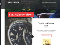 Screenshot des Blogs ApfelDroid