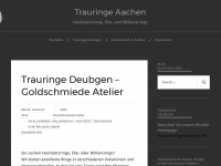 Screenshot des Blogs Trauringe Aachen – Goldschmiede Atelier
