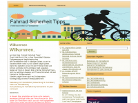 Screenshot des Blogs Fahrrad Sicherheit Tipps