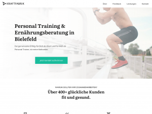 Screenshot des Blogs KRAFTFABRIK