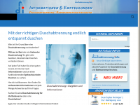 Screenshot des Blogs duschabtrennung-info