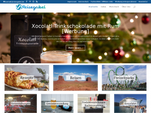 Screenshot des Blogs Reisegabel