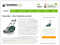 Screenshot des Blogs Rasenmäher-Tests.com