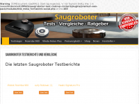 Screenshot des Blogs Saugroboter Test und Vergleiche
