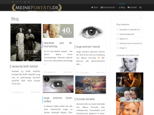 Screenshot des Blogs Meine Porträts