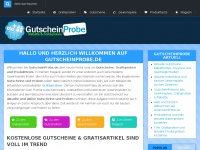 Screenshot des Blogs GutscheinProbe – Rabatte & Gratisproben