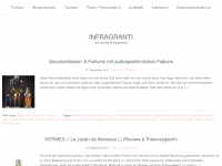 Screenshot des Blogs Infragranti