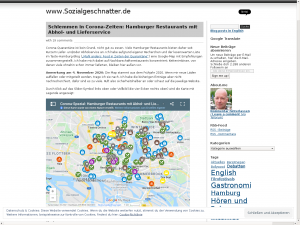 Screenshot des Blogs Sozialgeschnatter.de