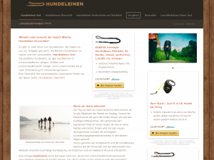Screenshot des Blogs Hundeleinen Test