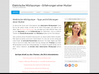 Screenshot des Blogs Elektrische Milchpumpen – Erfahrungen und Tipps einer Mutter