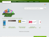 Screenshot des Blogs Gutscheinfinder – Gutscheine und Aktionen
