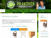 Screenshot des Blogs Pflanztisch, Informationen und Angebote