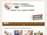 Screenshot des Blogs Heizdecken /Wärmedecken