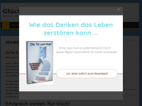 Screenshot des Blogs Glück & Erfolg durch Persönlichkeitsentwicklung