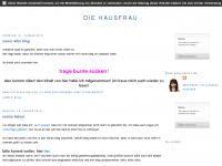 Screenshot des Blogs Die Hausfrau