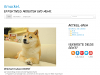 Screenshot des Blogs itmuckel