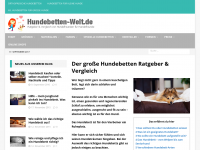 Screenshot des Blogs Hundebetten-Welt – Der Blog rund ums Hundebett