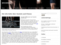 Screenshot des Blogs Hanteln-kaufen.org – Sport, Fitness und Ernährung