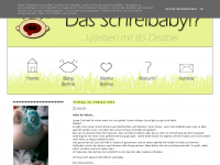 Screenshot des Blogs Das Schreibaby!?