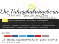Screenshot des Blogs Die Fahrschulratgeberin