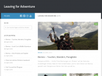 Screenshot des Blogs LEaving for Adventure