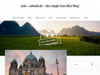 Screenshot des Blogs solo-urlaub.de