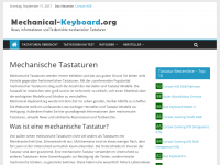 Screenshot des Blogs Mechanical-Keyboard