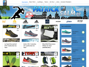 Screenshot des Blogs Laufblog von Patrick Salm aus Trier