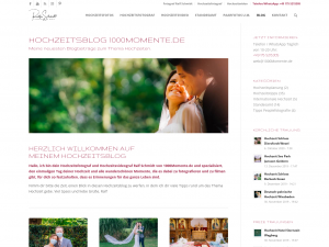 Screenshot des Blogs Hochzeitsblog