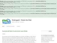 Screenshot des Blogs Webregard – Watch the Web
