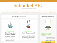 Screenshot des Blogs Schaukel ABC