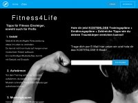 Screenshot des Blogs Fitnesstipps
