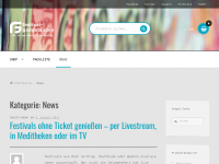 Screenshot des Blogs festival-gadgets.com