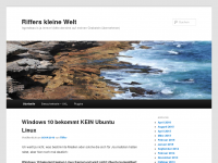Screenshot des Blogs Riffers kleine Welt