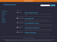 Screenshot des Blogs Backlink-Blog