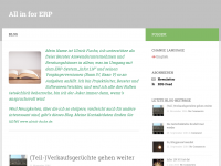 Screenshot des Blogs All in for ERP