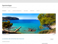 Screenshot des Blogs Spanientipps