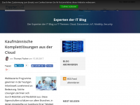 Screenshot des Blogs Experten Der IT – Cloud Community Blog
