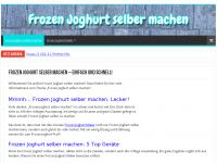 Screenshot des Blogs Frozen Joghurt selber machen – Einfach und schnell!