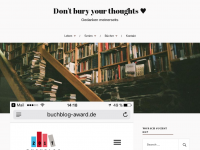 Screenshot des Blogs Don’t bury your thoughts ♥
