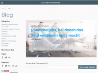 Screenshot des Blogs http://www.lass-andere-schreiben.de