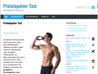 Screenshot des Blogs Proteinpulver Test