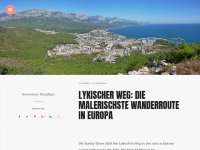 Screenshot des Blogs Lykische Küste